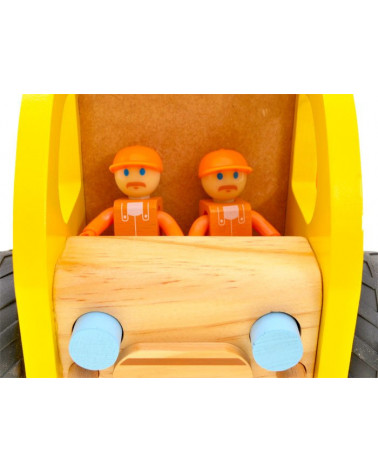 Drewniane auto  WYWROTKA ŚMIECIARKA ZA1810