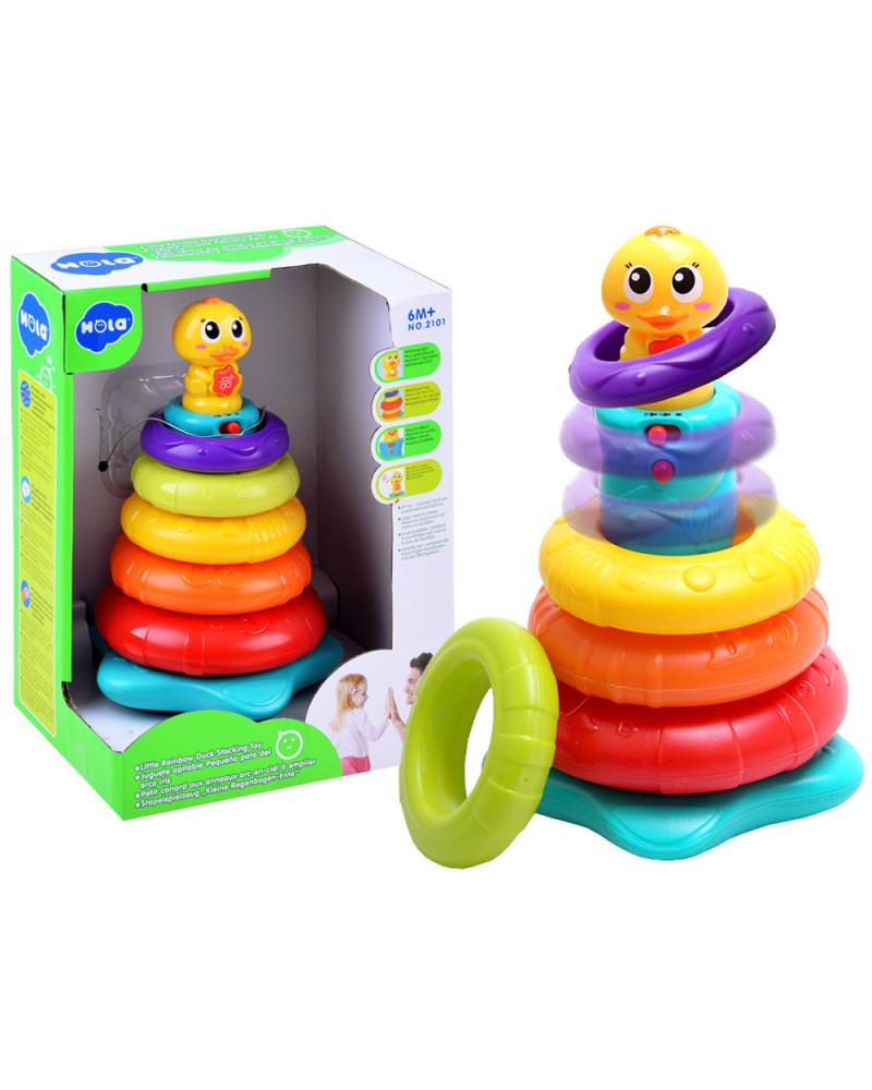 Interaktywna PIRAMIDA Grająca Kaczuszka ZA1484