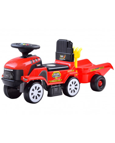 Jeździk TRAKTOR z przyczepą melodie akces ZA3746