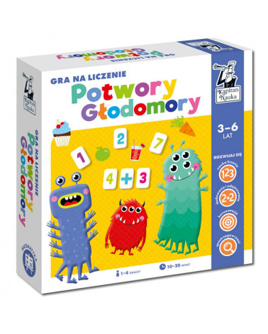 Gra na liczenie Potwory Głodomory 3-6 lat GR0538