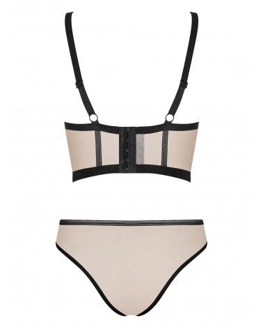 Komplet Nudelia Beżowo-Czarny