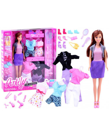 Anlily Lalka z ubraniami stroje buty akces. ZA2457