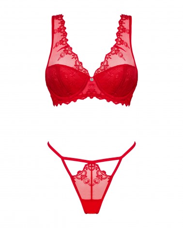 Komplet Lonesia set 2- częściowy Czerwony