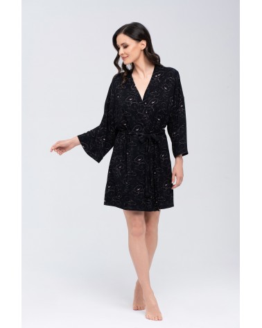 Szlafrok Koi Beżowo-Czarny