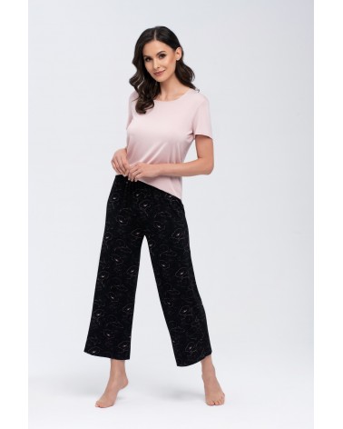 Piżama Koi Beżowo-Czarna