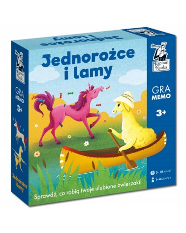 Kapitan Nauka Jednorożce i lamy Gra MEMORY GR0549