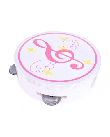 Drewniane instrumenty cymbałki tamburyn IN0085