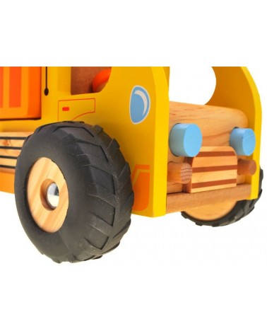 Drewniane auto  WYWROTKA ŚMIECIARKA ZA1810