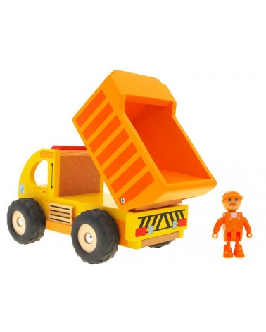 Drewniane auto  WYWROTKA ŚMIECIARKA ZA1810