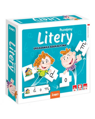 Gra układanka edukacyjna POZNAJEMY LITERY GR0562