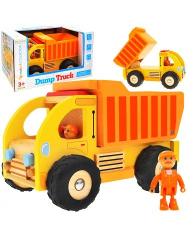 Drewniane auto  WYWROTKA ŚMIECIARKA ZA1810