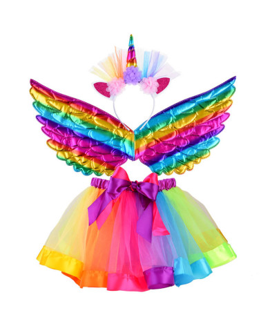 Strój Jednorożec spódniczka skrzydełka bal ZA4804