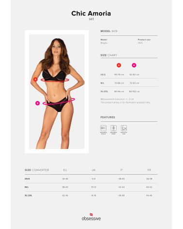 Komplet Chic Amoria 2-częściowy