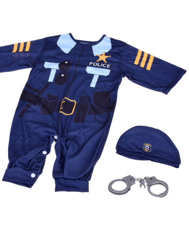 Strój policjanta przebranie na imprezę bal karnawał kostium ZA5304