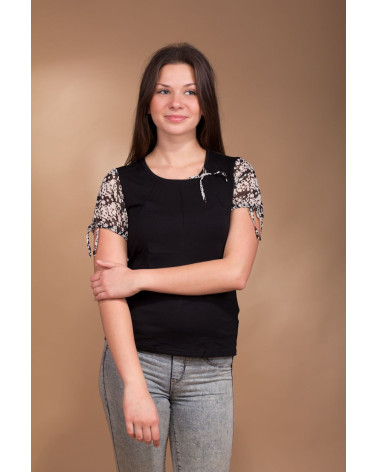 Bluzka Flora 2840 czarna