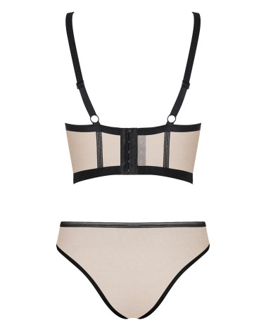 Komplet Nudelia Beżowo-Czarny