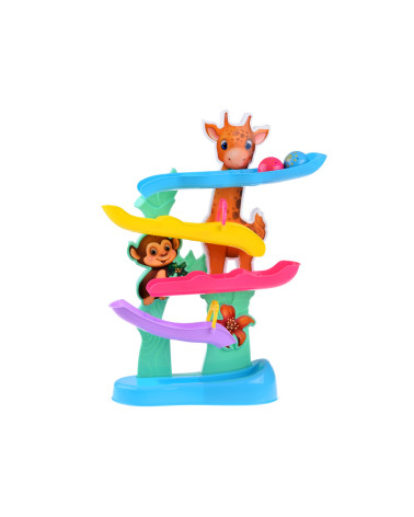 Interaktywny Kolorowy Tor dla kulek z dźwiękiem Dżungla ZA4375