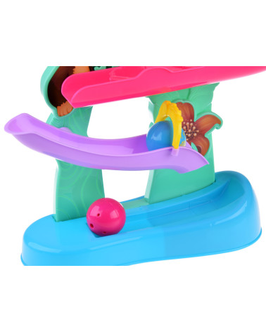 Interaktywny Kolorowy Tor dla kulek z dźwiękiem Dżungla ZA4375