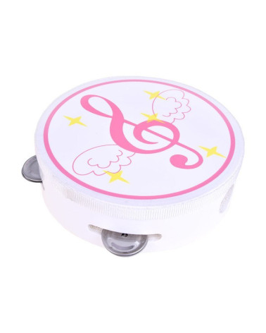 Drewniane instrumenty cymbałki tamburyn IN0085