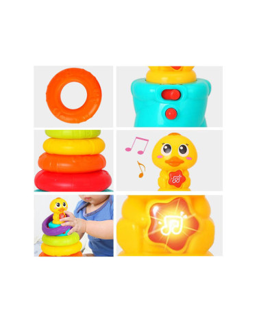 Interaktywna PIRAMIDA Grająca Kaczuszka ZA1484