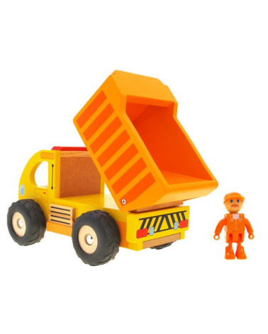 Drewniane auto  WYWROTKA ŚMIECIARKA ZA1810
