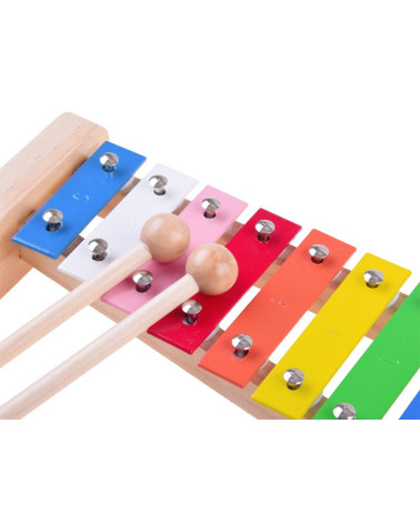 Drewniany zestaw instrumentów 4w1 zabawka IN0134