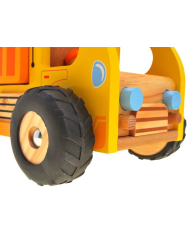 Drewniane auto  WYWROTKA ŚMIECIARKA ZA1810