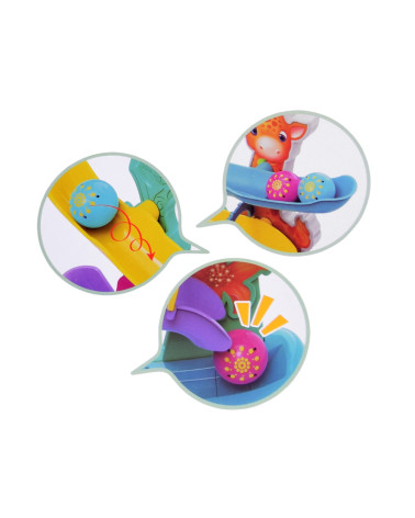 Interaktywny Kolorowy Tor dla kulek z dźwiękiem Dżungla ZA4375