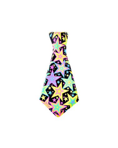 WYSTRZAŁOWY kolorowy KRAWAT na gumce na bal imprezę karnawał ZA0681