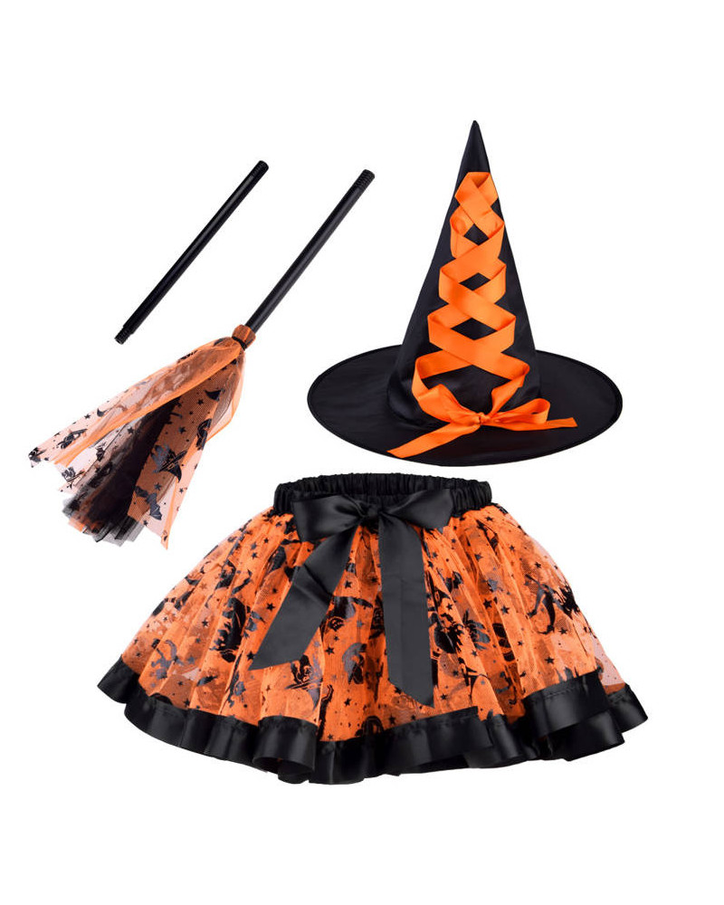 Strój na bal kostiumowy Czarownica + miotła ZA4806