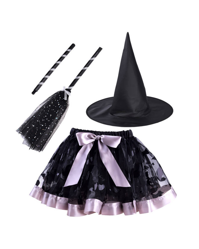 Spódniczka kapelusz miotła dla Czarownicy ZA4806