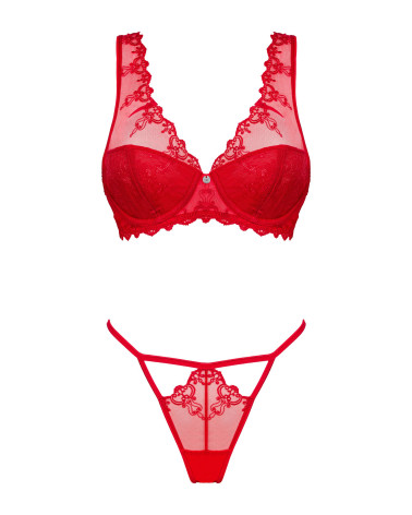 Komplet Lonesia set 2- częściowy Czerwony