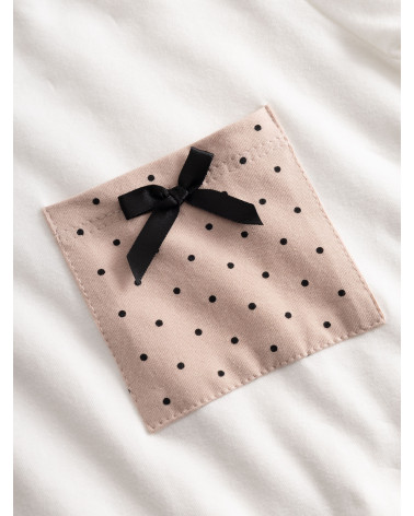 Piżama Ella Ecru-Powder Pink