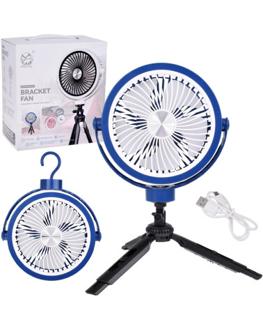 Cichy Wiatrak biurkowy Wentylator Bezprzewodowy USB 3 x nawiew ZA5609