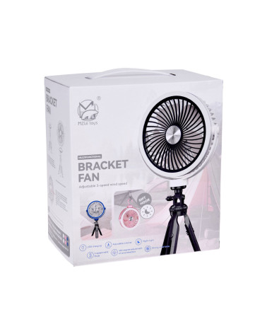 Cichy Wiatrak biurkowy Wentylator Bezprzewodowy USB 3 x nawiew ZA5609