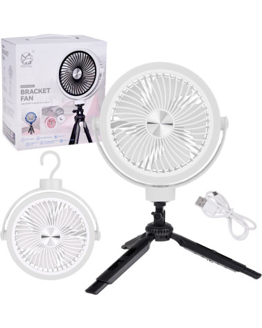 Cichy Wiatrak biurkowy Wentylator Bezprzewodowy USB 3 x nawiew ZA5609