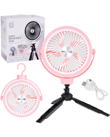 Cichy Wiatrak biurkowy Wentylator Bezprzewodowy USB 3 x nawiew ZA5609