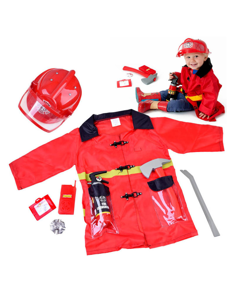 Strój kostium przebranie dla każdego prawdziwego STRAŻAKA kask akc ZA0214