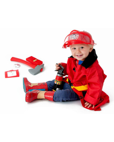 Strój kostium przebranie dla każdego prawdziwego STRAŻAKA kask akc ZA0214