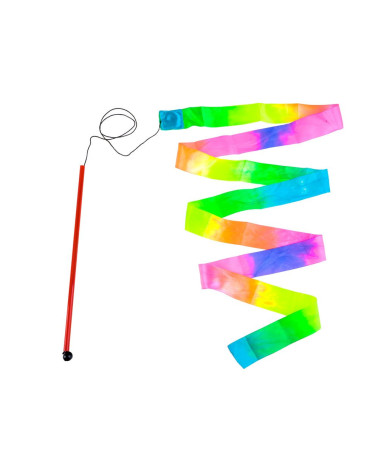 Tęczowa SZARFA wstążka gimnastyczna ZA2121