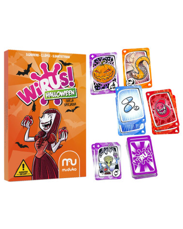 Muduko Gra karciana Wirus HALLOWEEN 15 kart - dodatek do gry GR0527
