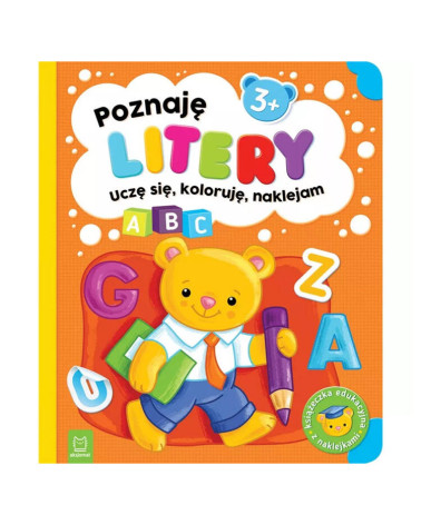 Aksjomat Poznaję litery. Uczę się, koloruję, naklejam. 3+ KS0978