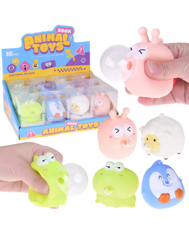 Gniotek Zabawka antystresowa zwierzątko z guma balonową ZA5734