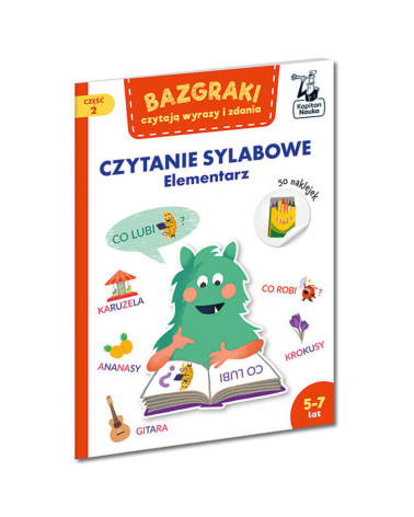 Bazgraki czytają wyrazy i zdania. Elementarz 5-7 czytanie sylabowe  KS0879