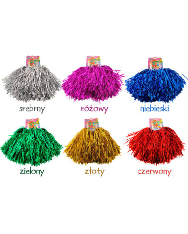Pompony dla cheerleaderek czirliderki 2szt. ZA1110