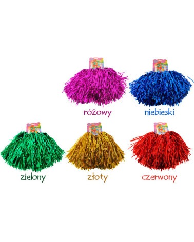 Pompony dla cheerleaderek czirliderki 2szt. ZA1110