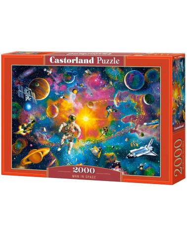 Puzzle 2000 elementów Man in Space kosmos