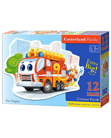 Puzzle 12-elementów MAXI Fire Engine