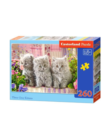 Puzzle 260 el. Three Grey Kittens