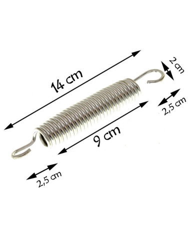 Sprężyna do trampoliny długość 14cm 8FT do 11FT